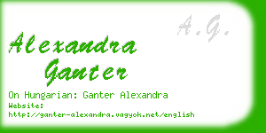 alexandra ganter business card